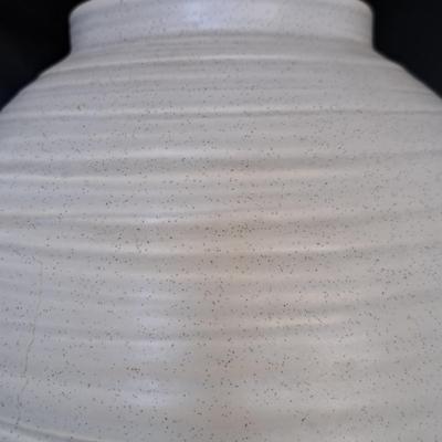 Large Haeger Gray Speckled Ovoid Lamp (PB-SD)