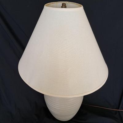 Large Haeger Gray Speckled Ovoid Lamp (PB-SD)