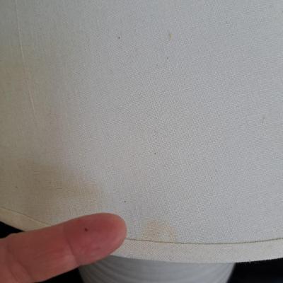 Large Haeger Gray Speckled Ovoid Lamp (PB-SD)