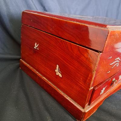 Chinese Rosewood Jewelry Chest with Mother-of-Pearl Inlay (PB-SD)