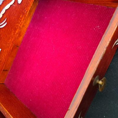 Chinese Rosewood Jewelry Chest with Mother-of-Pearl Inlay (PB-SD)