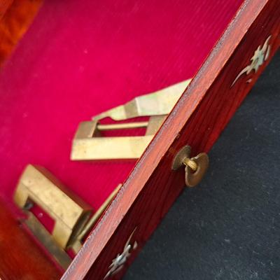 Chinese Rosewood Jewelry Chest with Mother-of-Pearl Inlay (PB-SD)