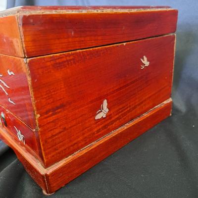 Chinese Rosewood Jewelry Chest with Mother-of-Pearl Inlay (PB-SD)