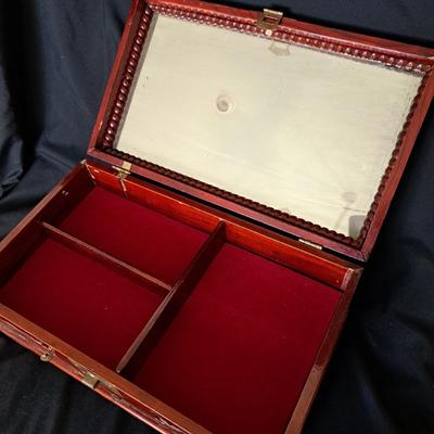 Chinese Rosewood Jewelry Chest with Mother-of-Pearl Inlay (PB-SD)