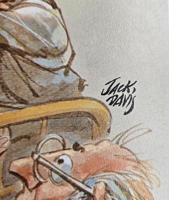 LOT 1: Caricature by Jack Davis of a Chaotic Hospital Scene, Vintage Humphreys' Remedies Sign, The Philadelphia Medical &...