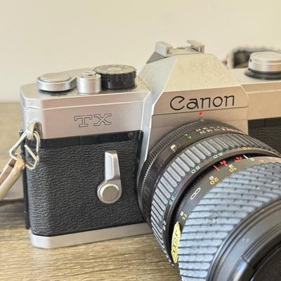 LOT 1K: Vintage Canon TX 35mm Film Camera w/ Lens & Manual