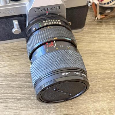 LOT 1K: Vintage Canon TX 35mm Film Camera w/ Lens & Manual