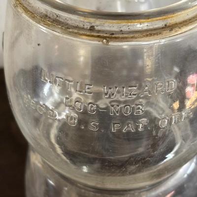 LOT 82: Vintage Oil Lanterns Globes: Unmarked Railroad, Clear & Red Dietz