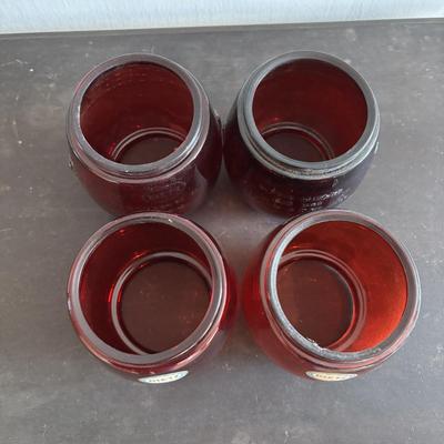 LOT 82: Vintage Oil Lanterns Globes: Unmarked Railroad, Clear & Red Dietz