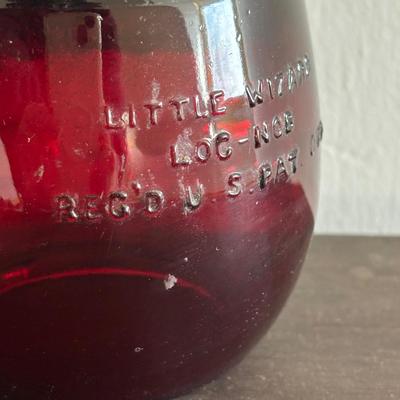 LOT 82: Vintage Oil Lanterns Globes: Unmarked Railroad, Clear & Red Dietz