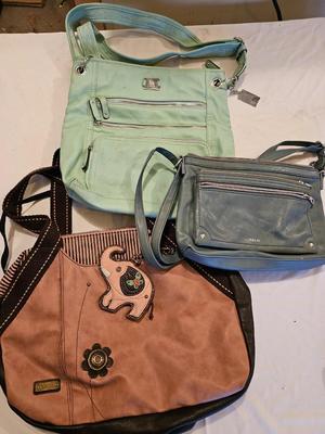 Three large purses - S& Co. - Chala - and a Relic
