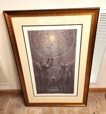 Lot #211 "The Making of Angels" Fused Lithograph by artist Christian Seidler