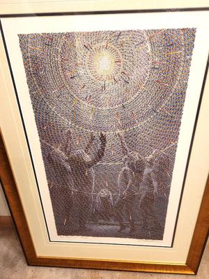 Lot #211 "The Making of Angels" Fused Lithograph by artist Christian Seidler