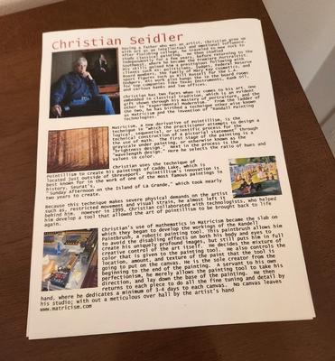 Lot #211 "The Making of Angels" Fused Lithograph by artist Christian Seidler