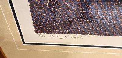 Lot #211 "The Making of Angels" Fused Lithograph by artist Christian Seidler