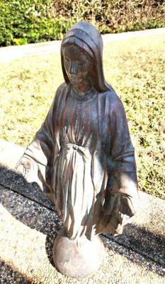 Lot #214 Vintage Blessed Virgin Mary Yard Statue