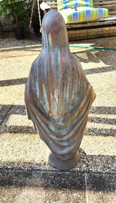 Lot #214 Vintage Blessed Virgin Mary Yard Statue