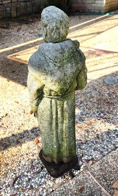Lot #216 Vintage Concrete Yard Statue - St. Francis