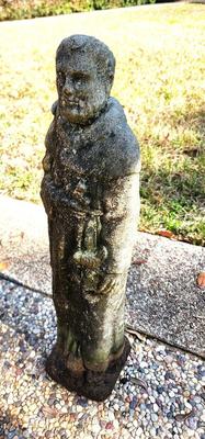 Lot #216 Vintage Concrete Yard Statue - St. Francis