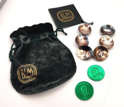 Lot #223 RIM Studios Sterling Bracelet - worn to Bacchus Ball when Pete was King - w/rare doubloons