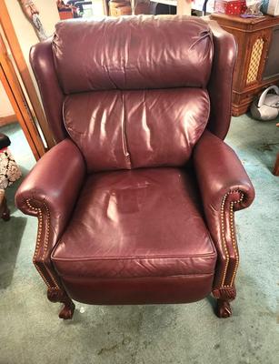 Lot #228 Hurwitz Mintz Leather Motion-Craft by Sherrill Recliner