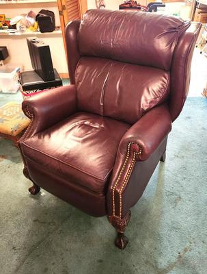 Lot #228 Hurwitz Mintz Leather Motion-Craft by Sherrill Recliner