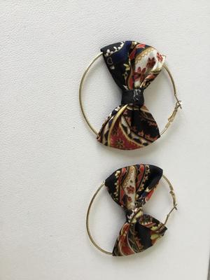 Gold tone fashion hoops