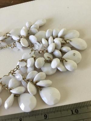 Beautiful white statement necklace