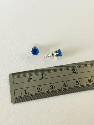 Beautiful blue stud earrings