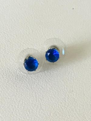Beautiful blue stud earrings
