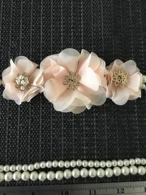 Beautiful faux pearl long 2 strand necklace