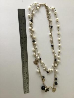 Beautiful three layer fashion statement necklace