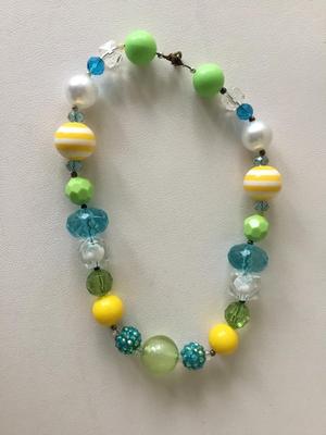 Colorful collar beaded fashion necklace