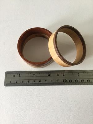 Set of wooden type fashion bangles