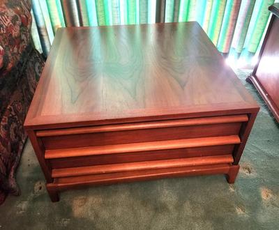 Lot #236 LANE Mid Century Side/Lamp Table with Drawers