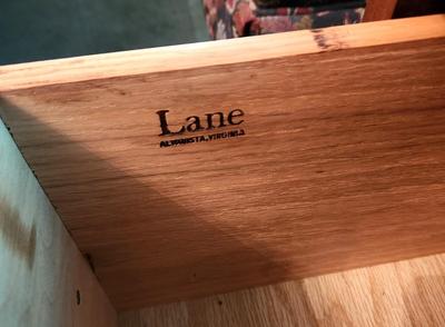 Lot #236 LANE Mid Century Side/Lamp Table with Drawers