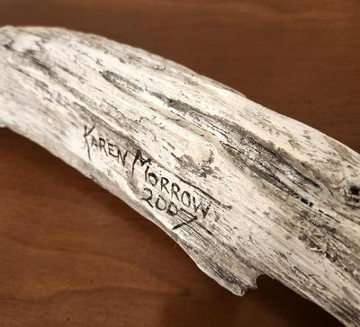 Lot #244 Lot of 2 Driftwood Art Pieces - Santa Claus - both signed