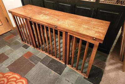 Lot #245 Vintage Folding Table - extends to 6 Feet