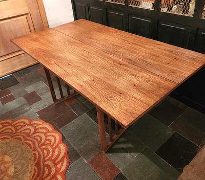 Lot #245 Vintage Folding Table - extends to 6 Feet