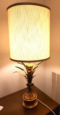 Lot #246 Table Lamp with Wheat Sheaf Motif