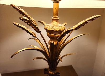 Lot #246 Table Lamp with Wheat Sheaf Motif