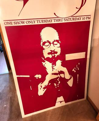 Lot #250 Large Formica Sign with Cork Back - Pete Fountain's Hilton Hotel Club Entry Sign