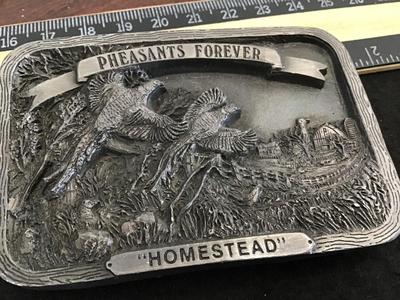 Homestead Pheasant Vintage Buckle