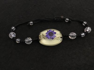 Dried Flower Slider Bracelet