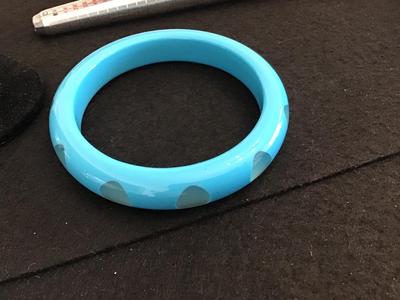 Blue Poka Dot Bracelet