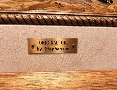 Lot #260 Original Oil by Listed Artist Harold C. Stephenson - d. 1974