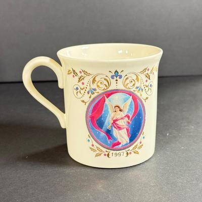 LOT 4D: Lenox Holiday: Occasions Santa Votive, 1997 Angel Mug, Pinecone and Holly Basket Dish, Special Bowl, Snowman & We Three Kings...