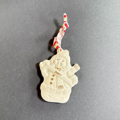 LOT 4D: Lenox Holiday: Occasions Santa Votive, 1997 Angel Mug, Pinecone and Holly Basket Dish, Special Bowl, Snowman & We Three Kings...