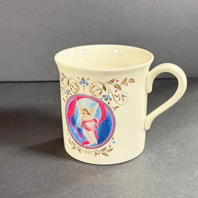 LOT 4D: Lenox Holiday: Occasions Santa Votive, 1997 Angel Mug, Pinecone and Holly Basket Dish, Special Bowl, Snowman & We Three Kings...