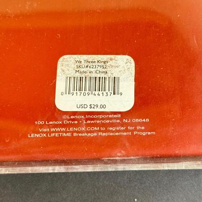 LOT 4D: Lenox Holiday: Occasions Santa Votive, 1997 Angel Mug, Pinecone and Holly Basket Dish, Special Bowl, Snowman & We Three Kings...